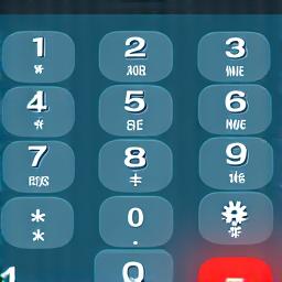 An illustration of a phone keypad with the recharge code being typed in.