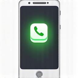 An illustration of a smartphone screen with the phone app icon highlighted.